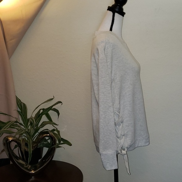 Absolutely fit oatmeal colored side tie sweater - Picture 5 of 6